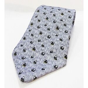 Kai men neck tie office tie hand made silk‎ panda print Academia Career